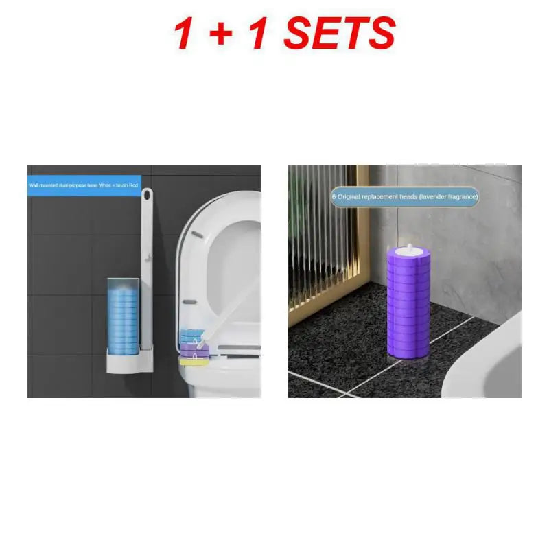 Disposable Toilet Brush Cleaner With Long Handle