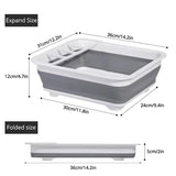 Kitchen Foldable Dish Plate Rack with Drainer