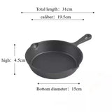 Cast Iron Skillet Frying Pan with Drip-Spout