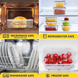 Microwave-Safe Plastic Food Storage Container Set – Leakproof Kitchen Organiser