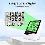 LCD Digital Room Thermometer & Hygrometer – Indoor Outdoor Humidity Meter