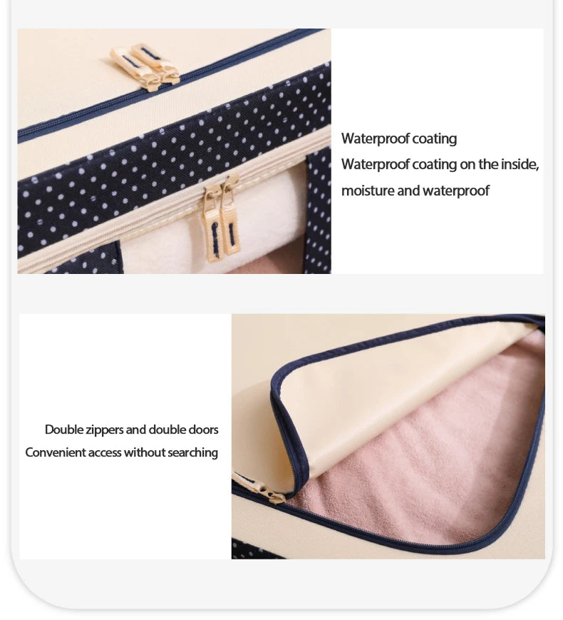 Storage Box Steel Frame Folding Household Clothes Organizer