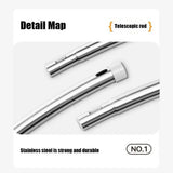 U-Shaped Telescopic Window Cleaner designed for Exterior of high-rise Windows