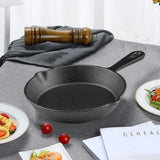 Cast Iron Skillet Frying Pan with Drip-Spout