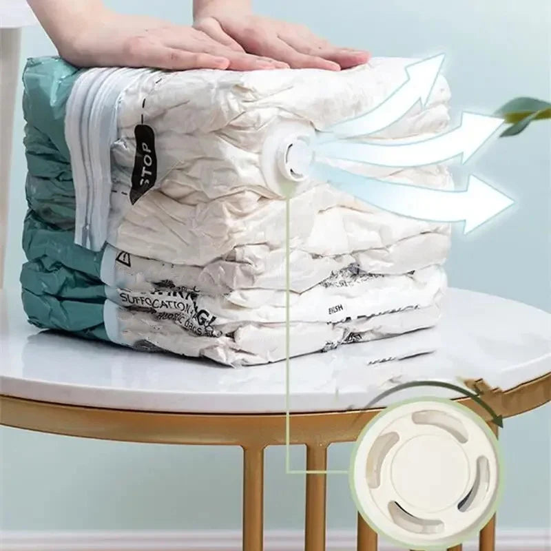 Vacuum Bags Large Plastic Storage for Storing Clothes Blankets