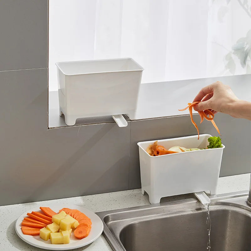 Kitchen Sink Drain Basket Countertop Food Scraps Strainer
