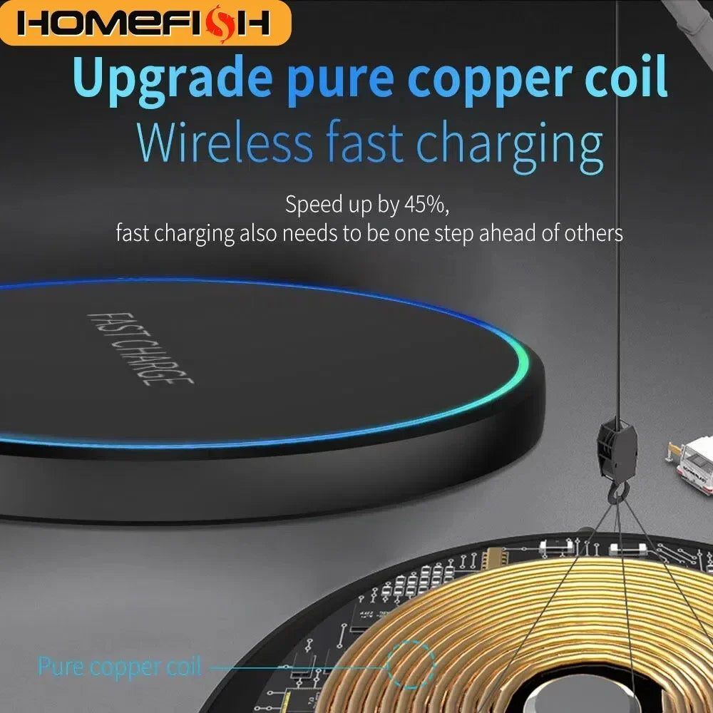 4-in-1 Wireless Charging Pad – Fast Charge for Phone, Watch, Earphones & Tablet