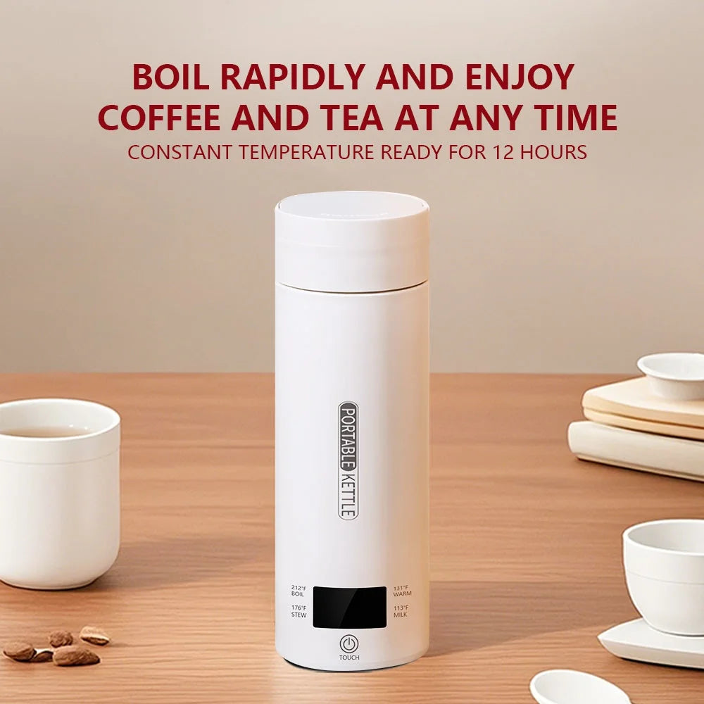 Portable Electric Heating Water Cup 100-240V Small Travel Easy
