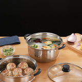 2 Layer Stainless Steel Thickened Steamer Soup Pot 20 CM