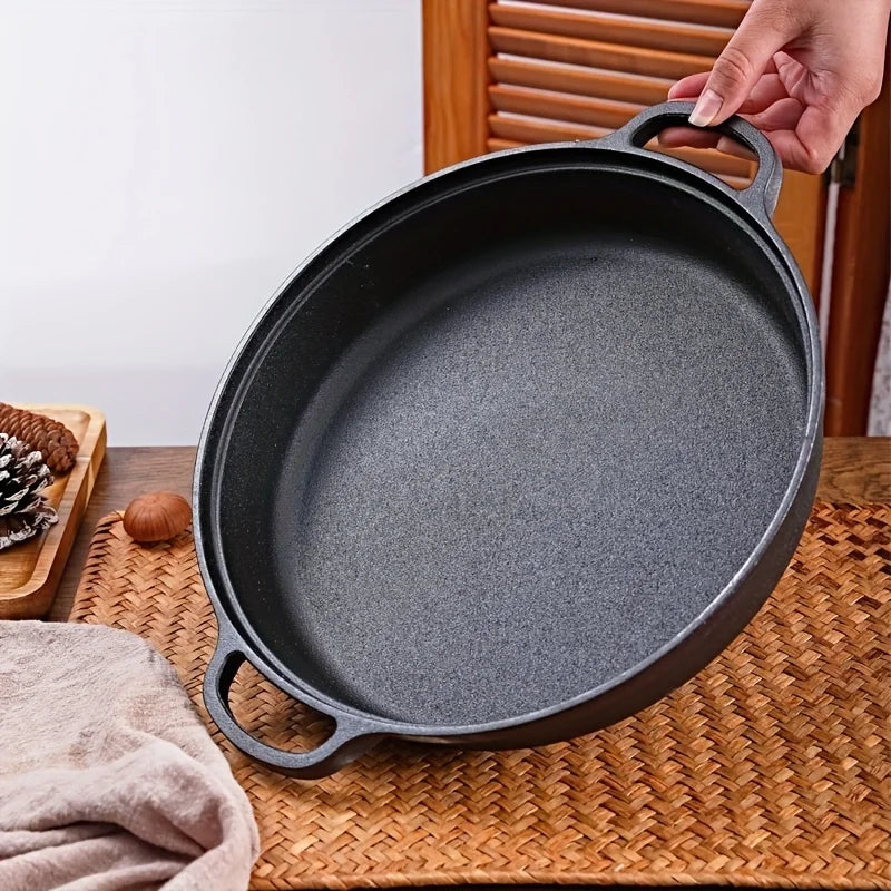 Cast Iron Skillet & Wooden Spoon Bundle