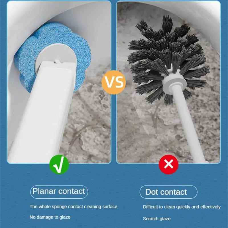 Disposable Toilet Brush Cleaner With Long Handle