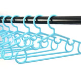 10-Piece Candy Colored Plastic Baby & Kids Clothes Hangers Set