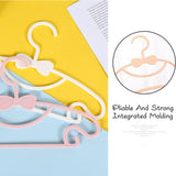 10-Piece Kids Pastel Clothes Hangers Set with Integrated Skirt Clips