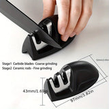 Kitchen Knife 7-piece Set, Black Professional Stainless Steel