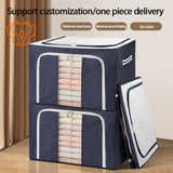 Storage Box Steel Frame Folding Household Clothes Organizer