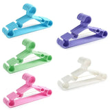 10-Piece Candy Colored Plastic Baby & Kids Clothes Hangers Set
