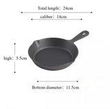 Cast Iron Skillet Frying Pan with Drip-Spout