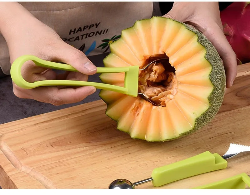 Melon Scoops Fruit Cutting Slices Kitchen Tool