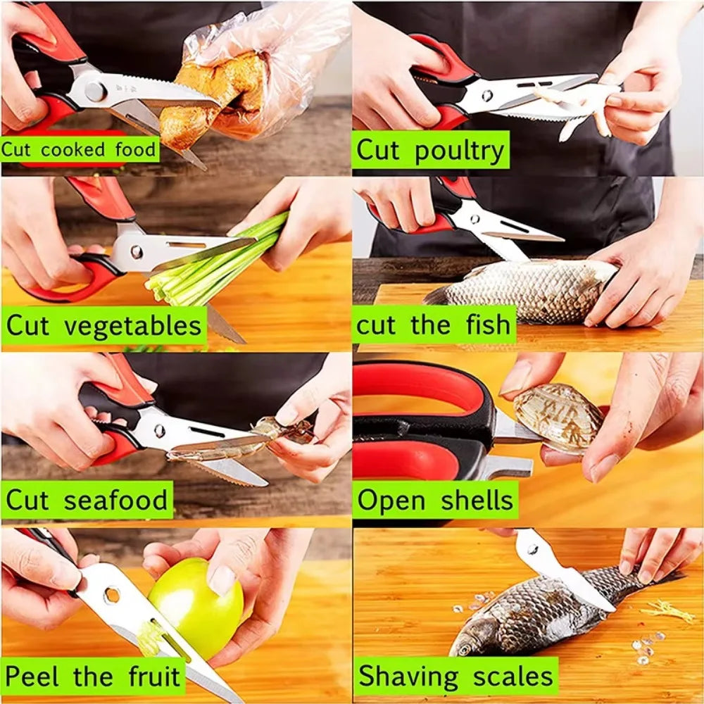Kitchen Scissors with Holder for Meat/Vegetables/BBQ/Herbs