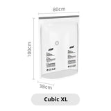 Home Storage Vacuum Bags for Storing Clothes Blankets No Pump Need