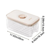 Airtight Plastic Food Vacuum Storage Box - Sealed Transparent Meal Prep Container