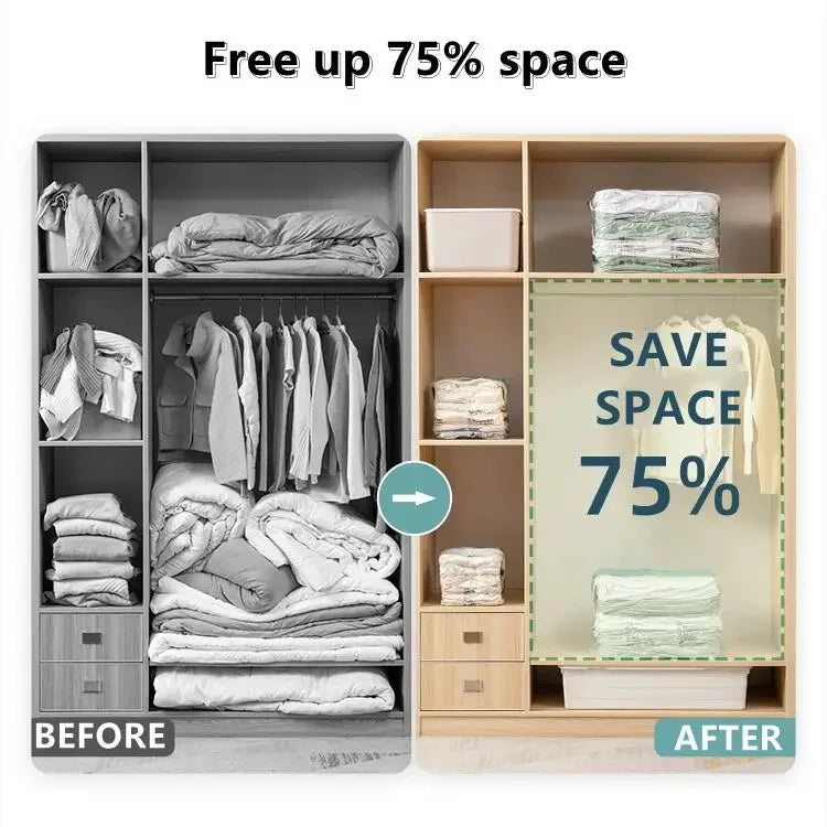 Vacuum Bags Large Plastic Storage for Storing Clothes Blankets