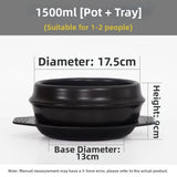 Premium Thickened Korean Stone Pot with Tray Heat-Resistant