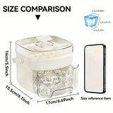 48-Grid Ice Ball Maker Double-Layer Ice Storage Barrel with Mold