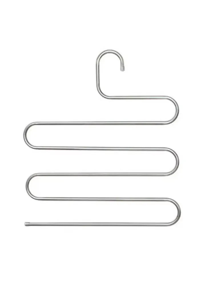1PC Stainless Steel Pants Rack Five-Layer Multi-Functional Hanger