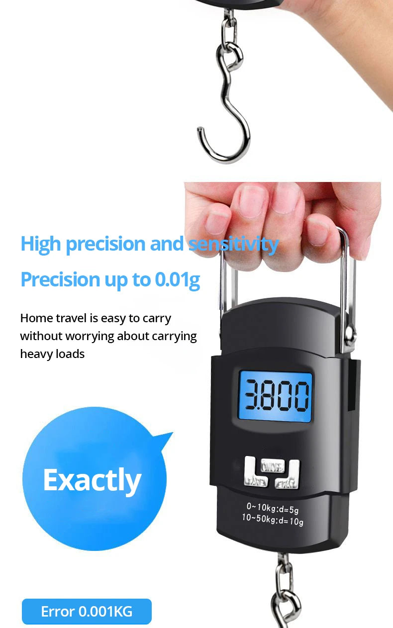 50kg Portable Electronic Portable Luggage Scale Digital