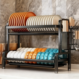 Vertical Multi-Tier Kitchen Countertop Organizer Dish Rack