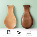 Wooden Spoon Holder Rest Eco Friendly