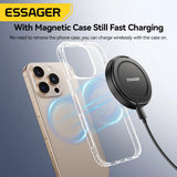 Essager 15W Magnetic Wireless Charger with Foldable Stand – iPhone & AirPods Fast Charging