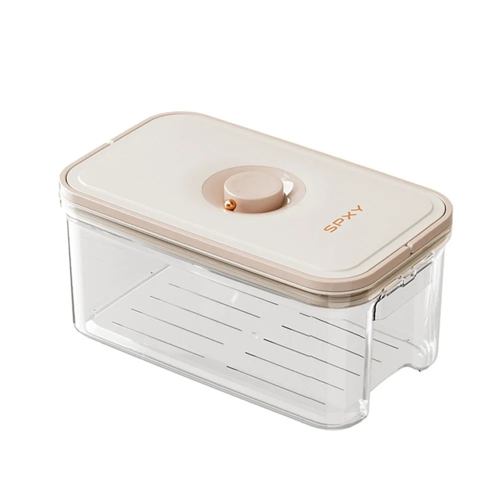 Airtight Plastic Food Vacuum Storage Box - Sealed Transparent Meal Prep Container
