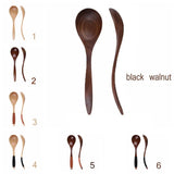Wooden Spoon Japanese Lacquer Long Handle