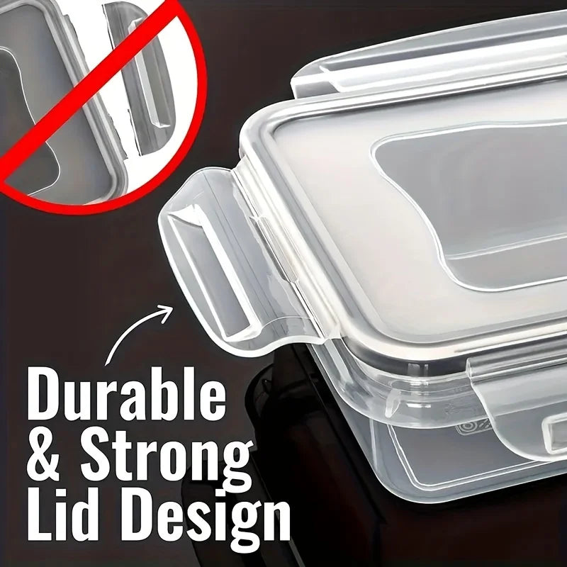 Microwave-Safe Plastic Food Storage Container Set – Leakproof Kitchen Organiser