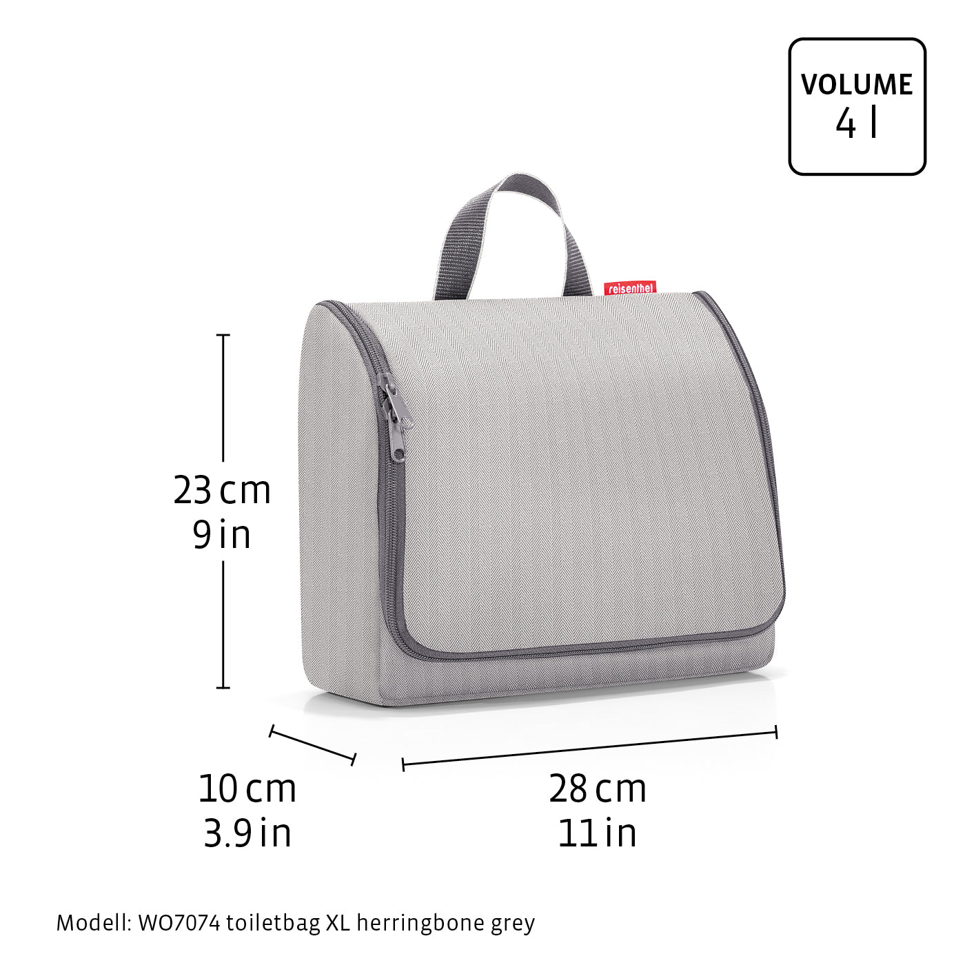 Reisenthel Toiletbag XL Twist Maroon Large Hanging Travel Organizer