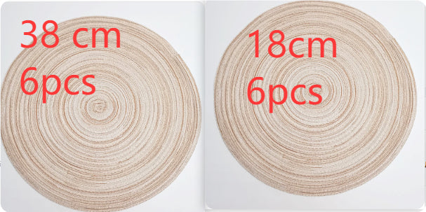 Western-style Placemat Home Placemat Coasters Heat Proof Mat