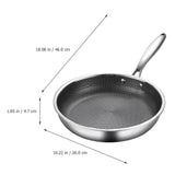 Stainless Steel Honeycomb Non-Stick Frying Pan