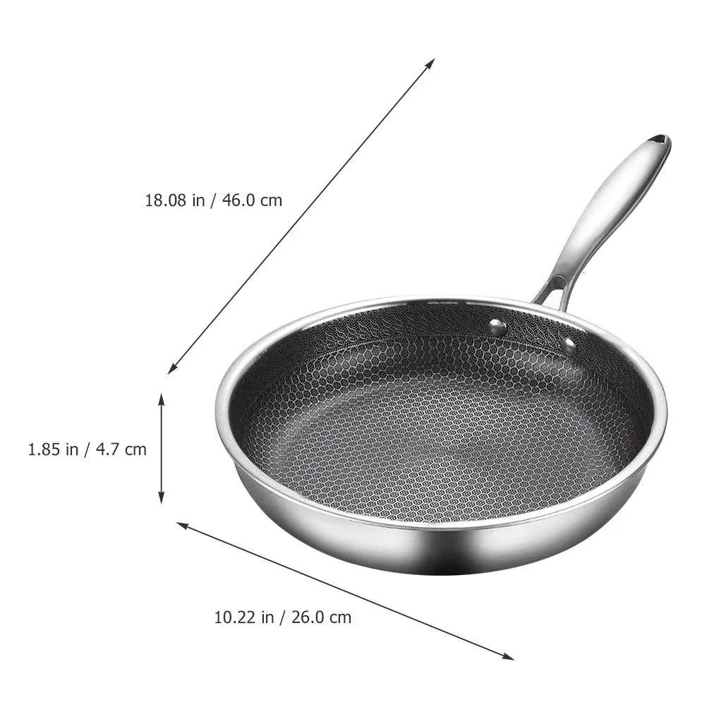Stainless Steel Honeycomb Non-Stick Frying Pan