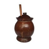 coconut shell salt container