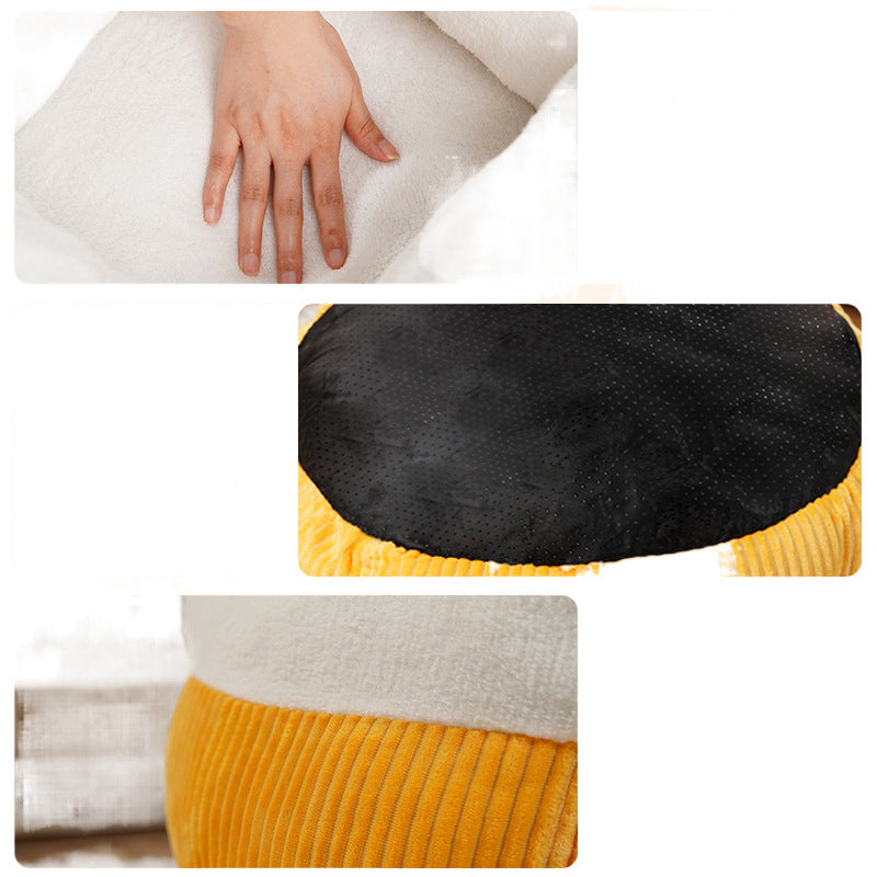 Donuts Cat Sofa Bed Cozy Circular Basket Kitten Puppy