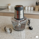 MITSHU Electric Food Chopper with Glass Bowl 1.8 L