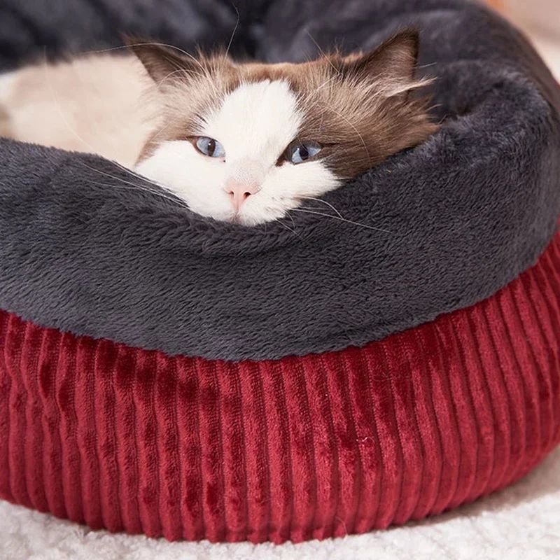 Donuts Cat Sofa Bed Cozy Circular Basket Kitten Puppy