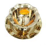 Nanda Double Layer Brass Diya Oil Lamp