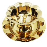 Nanda Double Layer Brass Diya Oil Lamp