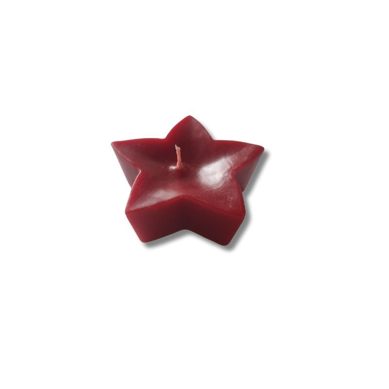 6PCS Scented Red Star Tealight Candle - Handmade Elegance