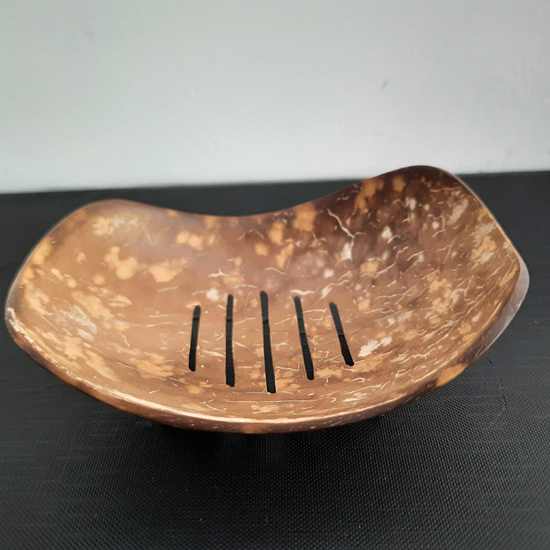 Handcrafted Coconut Shell Soap Dish
