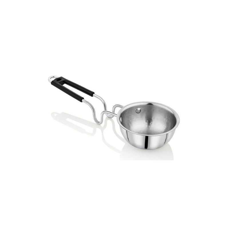Stainless Steel Seasoning Pan - Durable & Reliable with ergonomic handle, ideal for precise cooking in home and professional kitchens.